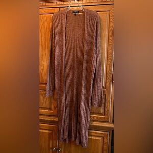 Express lightweight long cardigan sweater
